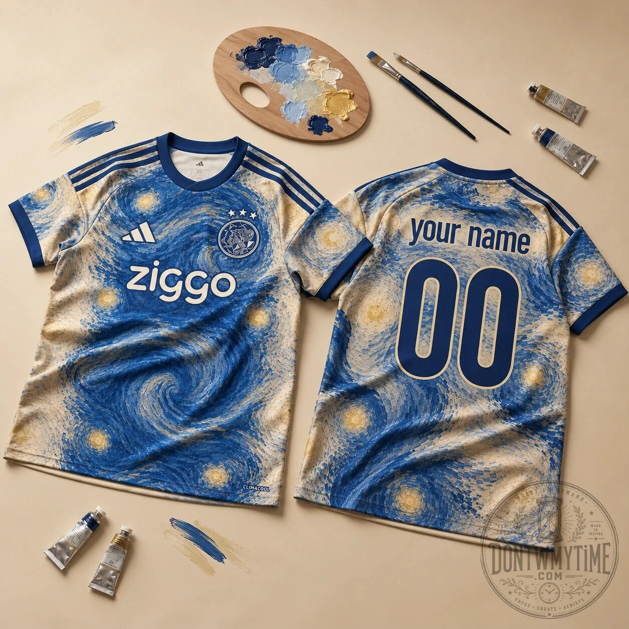 Ajax Adidas 2026 Van Gogh Starry Night Special Edition Soccer Jersey