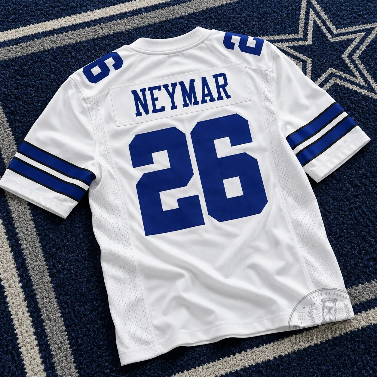 Neymar Jr 26 Dallas Cowboy Limited Jersey 9 Neymar Jr 26 Dallas Cowboy Limited Jersey product image showing design and details