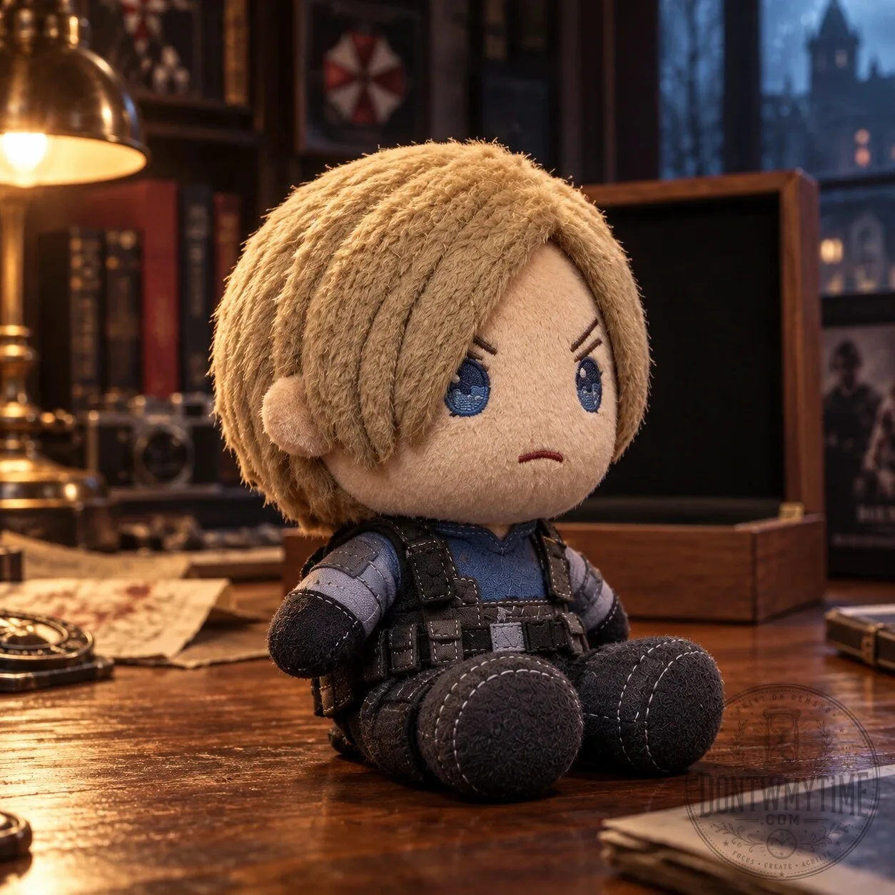 Leon S Kennedy Resident Evil Chibi Plush Toy 2026 9 Leon S Kennedy Resident Evil Chibi Plush Toy 2026 product image showing design and details