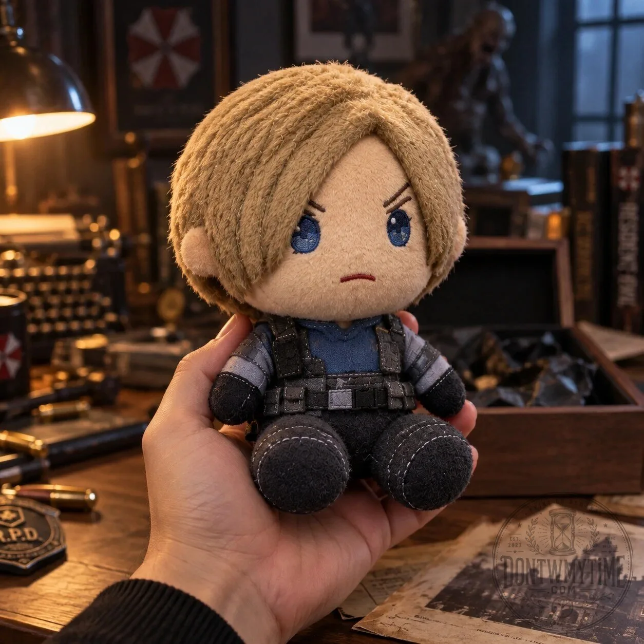 Leon S Kennedy Resident Evil Chibi Plush Toy 2026 10 Leon S Kennedy Resident Evil Chibi Plush Toy 2026 product image showing design and details