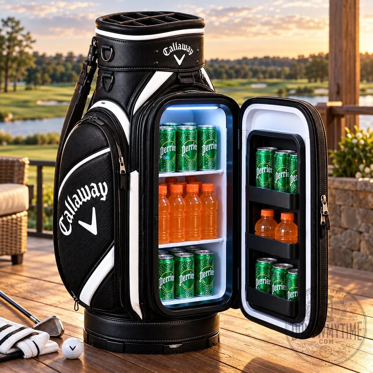 Callaway Golf Bag Mini Fridge – Novelty Drink Cooler 6 Callaway Golf Bag Mini Fridge – Novelty Drink Cooler
