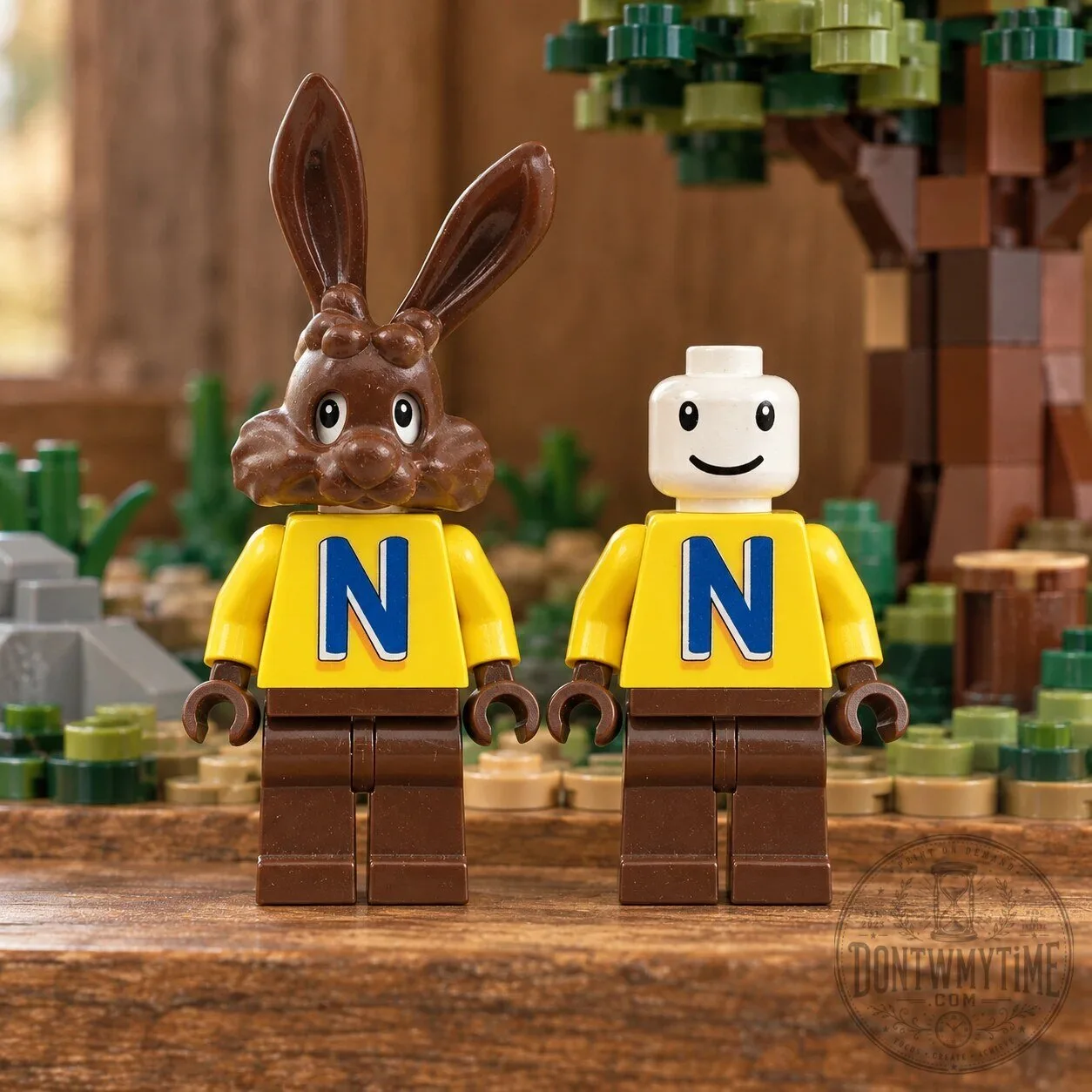 LEGO Studios Rare Nesquik Bunny Minifigure with Headgear