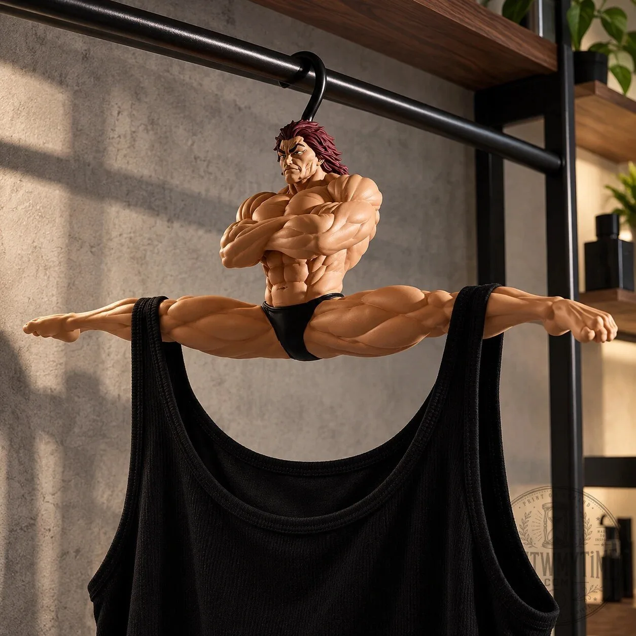 Banpresto Baki Yujiro Hanma Clothes Hanger Figure 10 Banpresto Baki Yujiro Hanma Clothes Hanger Figure product image showing design and details