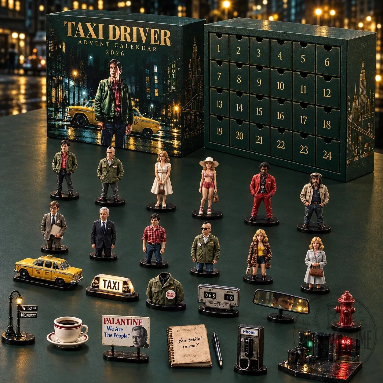 Taxi Driver Robert De Niro Advent Calendar 2026 12 Taxi Driver Robert De Niro Advent Calendar 2026 product image showing design and details