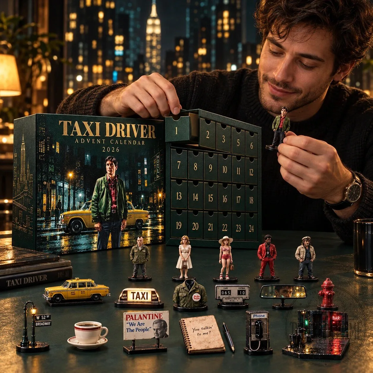 Taxi Driver Robert De Niro Advent Calendar 2026 13 Taxi Driver Robert De Niro Advent Calendar 2026 product image showing design and details
