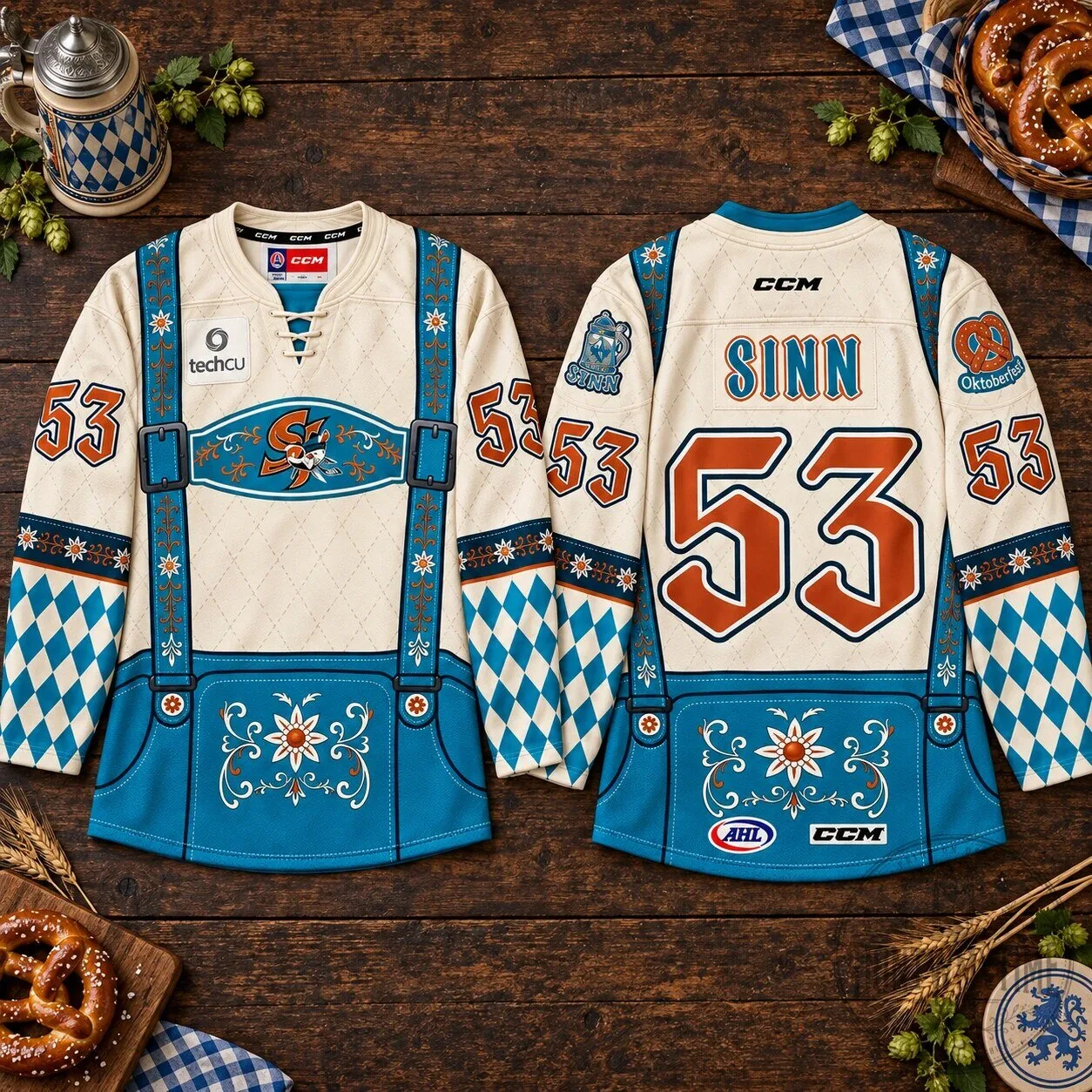 Oktoberfest Hockey Jersey Sinn 53 Bavarian German Beer Festival 2026