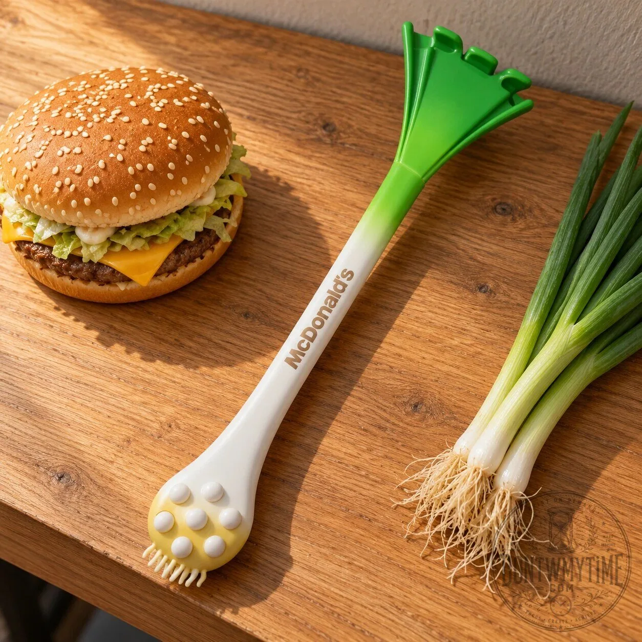McDonald's Green Onion Back Massager 9 McDonald's Green Onion Back Massager product image showing design and details