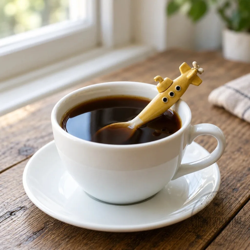 Submarine Ceramic Teaspoon Novelty Coffee Stirrer Spoon Submarine Ceramic Teaspoon Novelty Coffee Stirrer Spoon
