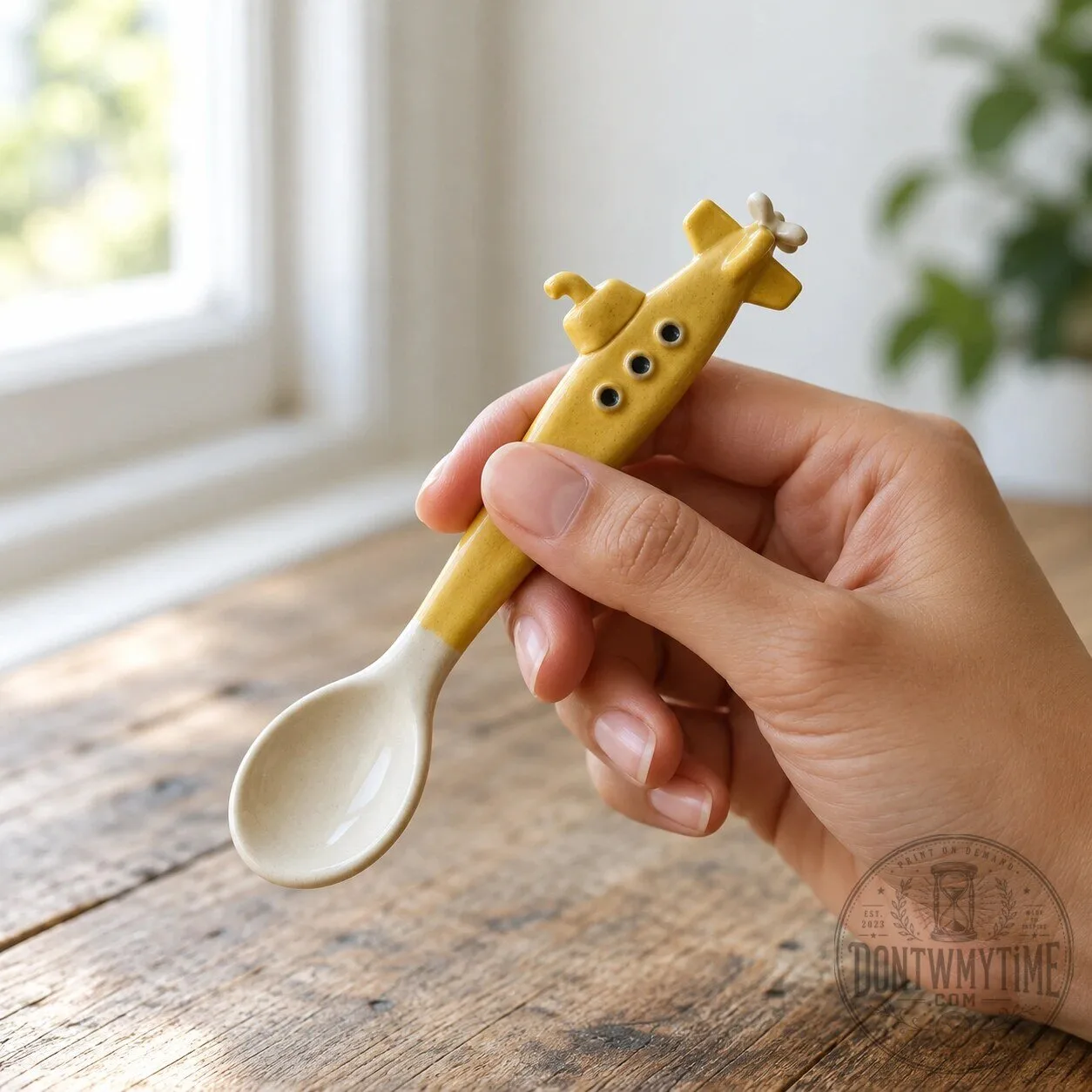 Submarine Ceramic Teaspoon Novelty Coffee Stirrer Spoon 11 Submarine Ceramic Teaspoon Novelty Coffee Stirrer Spoon product image showing design and details