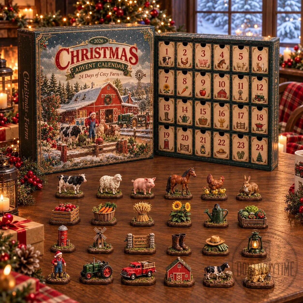 Cozy Farm 2026 Christmas 24 Days Advent Calendar 10 Cozy Farm 2026 Christmas 24 Days Advent Calendar product image showing design and details