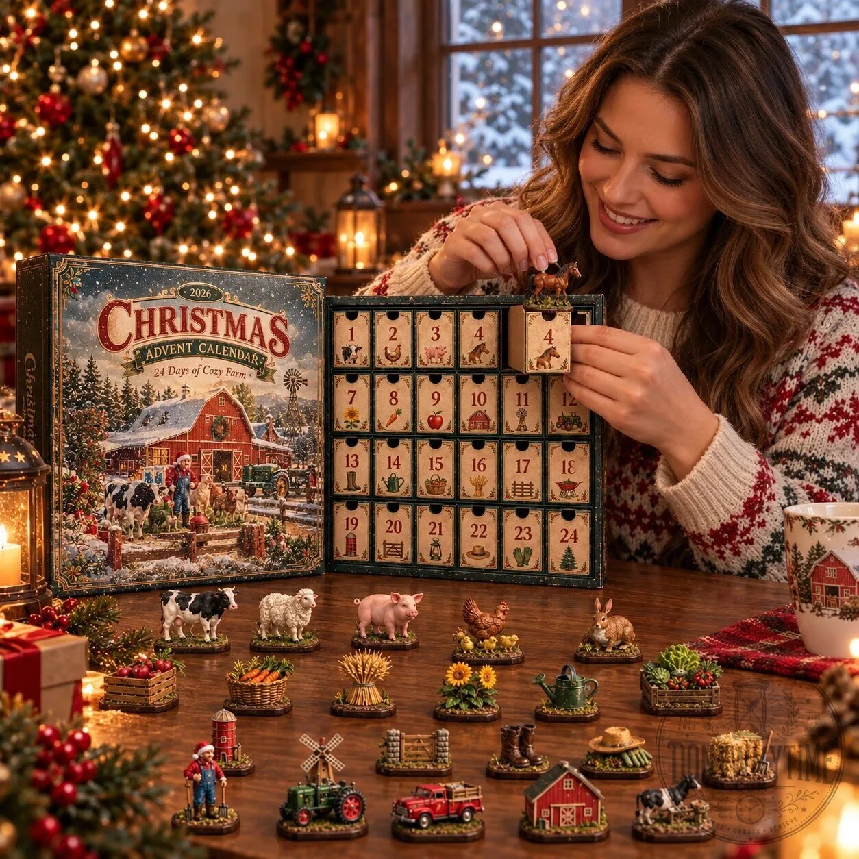 Cozy Farm 2026 Christmas 24 Days Advent Calendar 11 Cozy Farm 2026 Christmas 24 Days Advent Calendar product image showing design and details