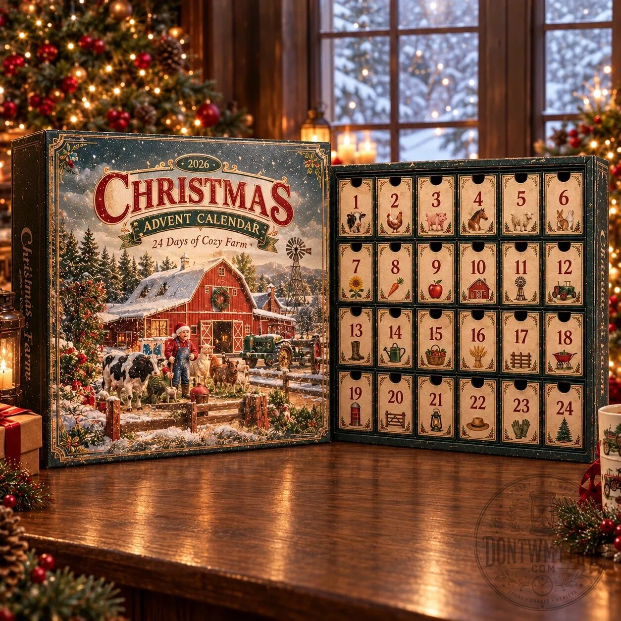 Cozy Farm 2026 Christmas 24 Days Advent Calendar 13 Cozy Farm 2026 Christmas 24 Days Advent Calendar product image showing design and details