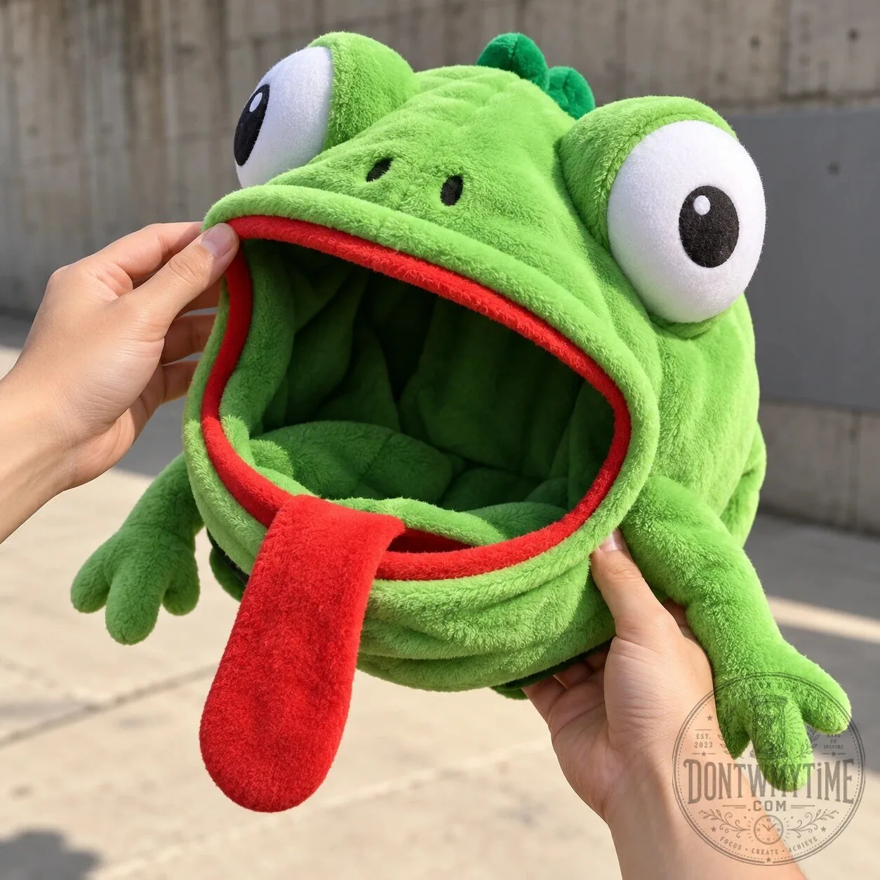 Green Lizard Motorcycle Helmet Cover Plush Funny Headgear 9 Green Lizard Motorcycle Helmet Cover Plush Funny Headgear product image showing design and details