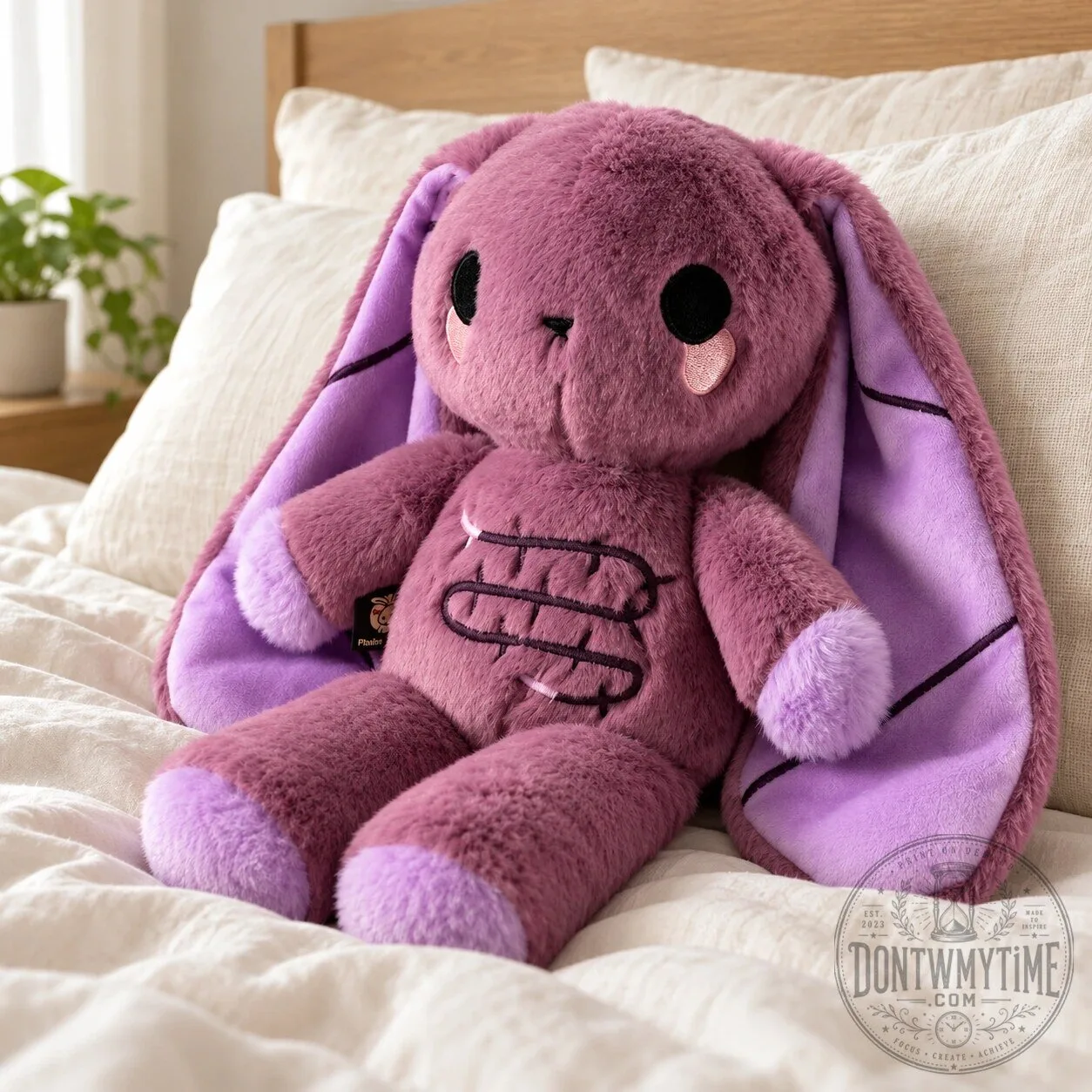 Plushie Dreadfuls Ulcerative Colitis Rabbit Plush Bunny Stuffed Animal