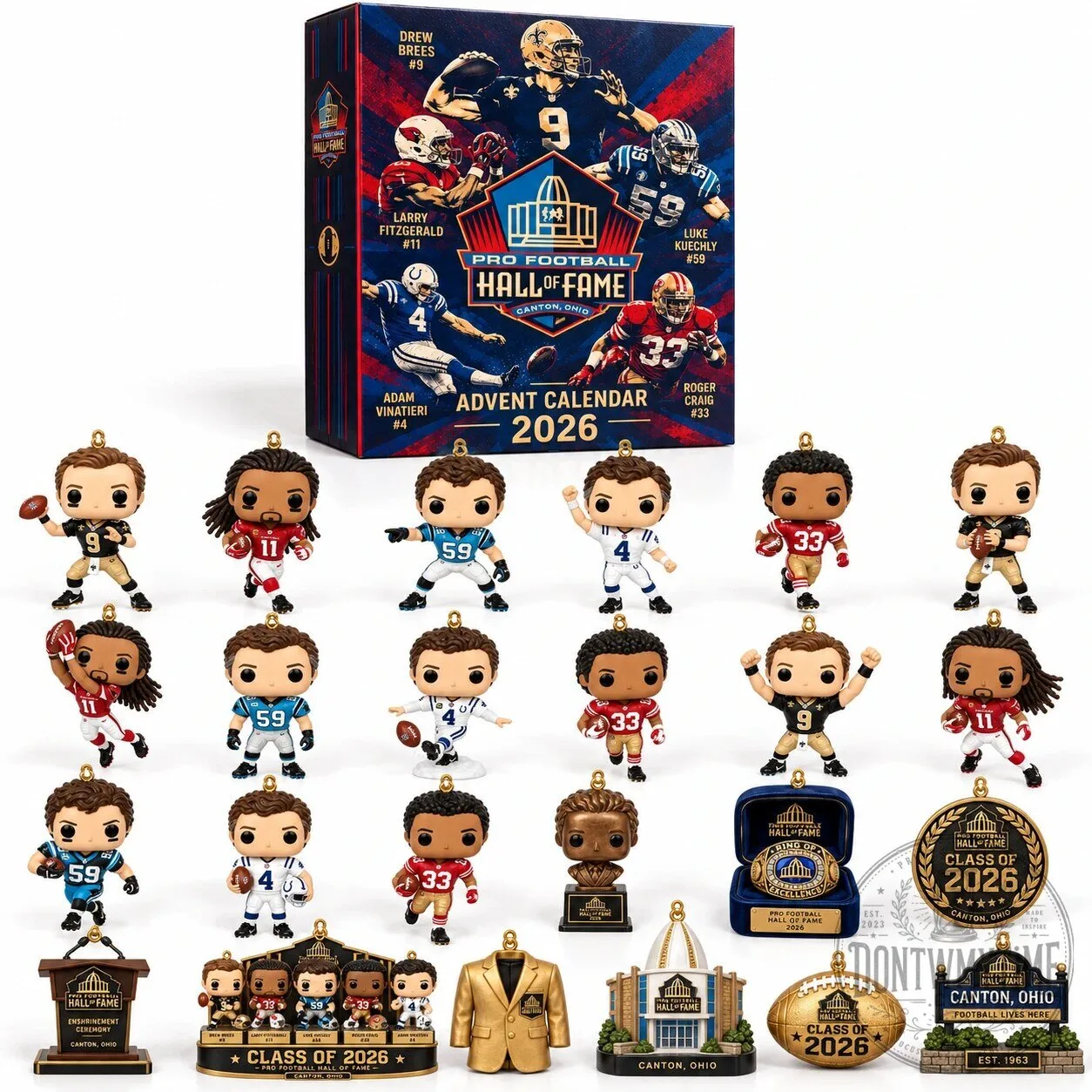 Pro Football Hall of Fame Advent Calendar 2026 11 Pro Football Hall of Fame Advent Calendar 2026 product image showing design and details