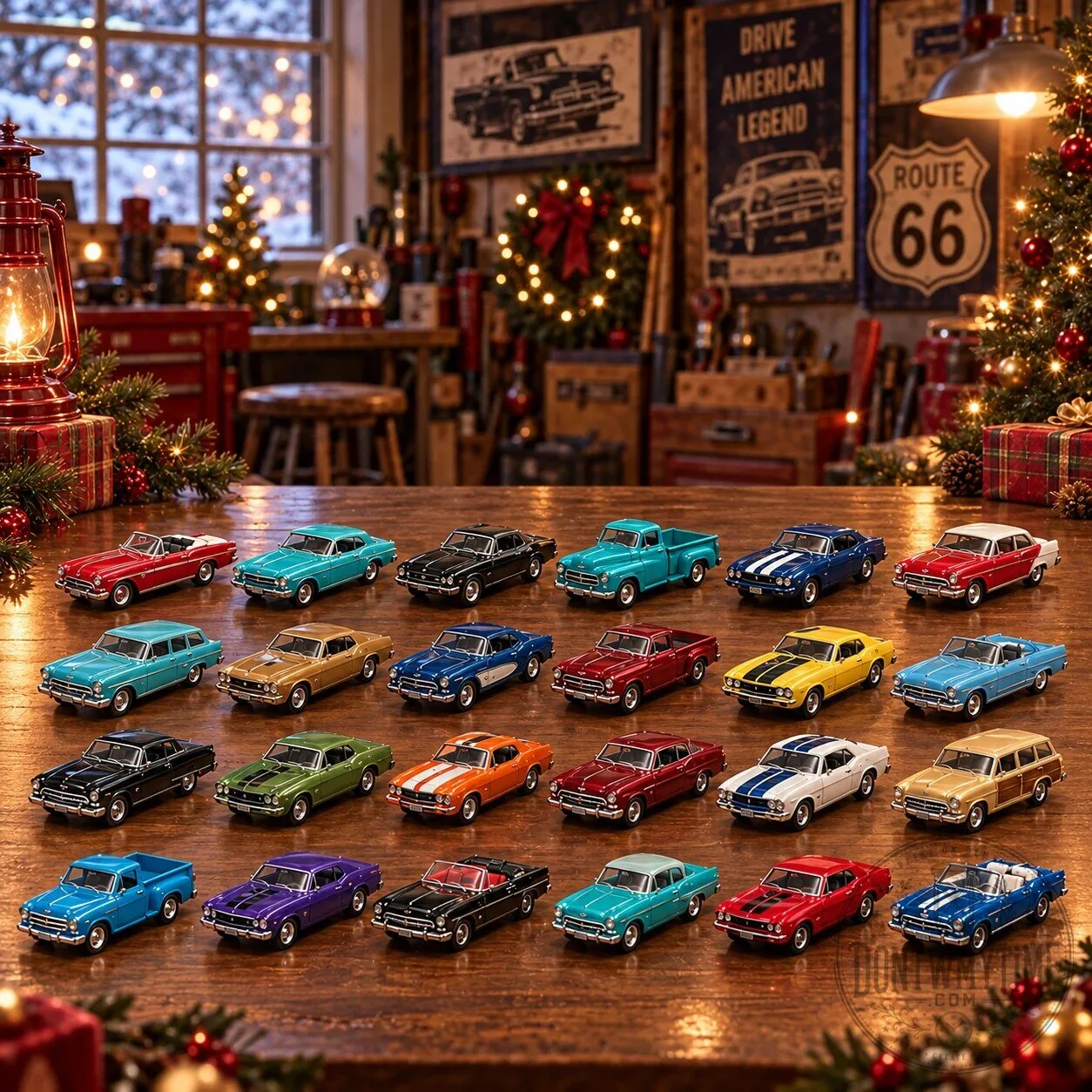 Classic American Cars Advent Calendar 2026 Diecast Model Toys Set 10 Classic American Cars Advent Calendar 2026 Diecast Model Toys Set product image showing design and details