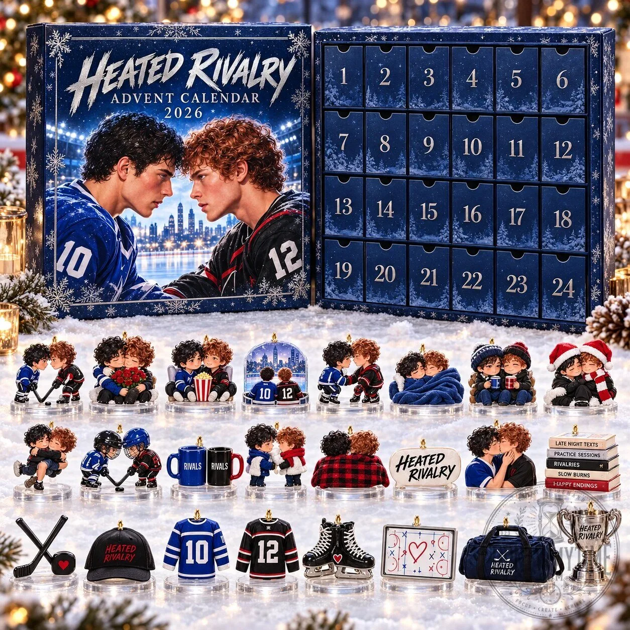 Heated Rivalry 24 Days Christmas Countdown Calendar 2026 13 Supreme Martine Rose Mike Tyson Hoodie Multi Badge Teal Limited Hoodie product image showing design and details
