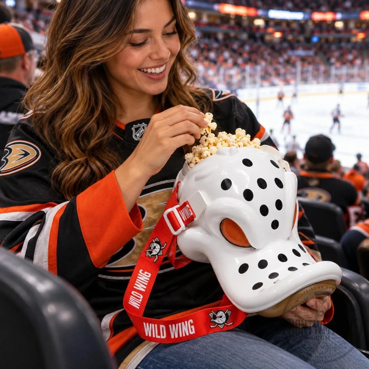 Anaheim Ducks Wild Wing Popcorn Bucket 2026 8 Anaheim Ducks Wild Wing Popcorn Bucket 2026 product image showing design and details