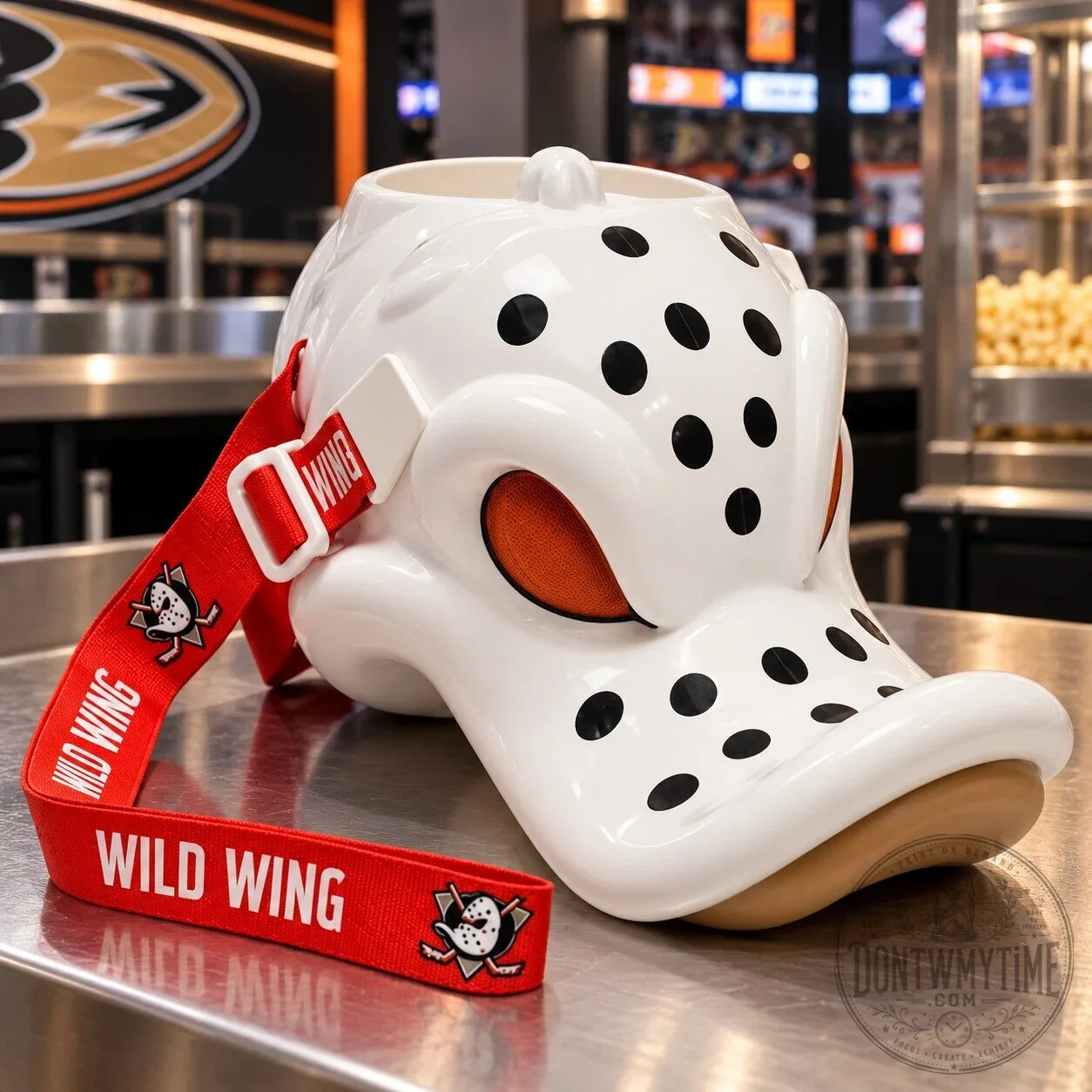 Anaheim Ducks Wild Wing Popcorn Bucket 2026 9 Anaheim Ducks Wild Wing Popcorn Bucket 2026 product image showing design and details